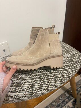 Dolce Vita Tan Suede Ankle Boots